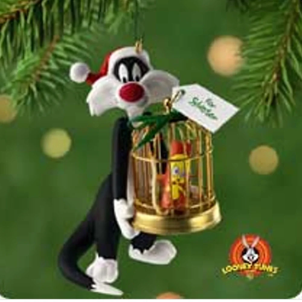 Looney Tunes Hallmark Keepsake Ornament‎ Sylvester's Bang-Up Gift